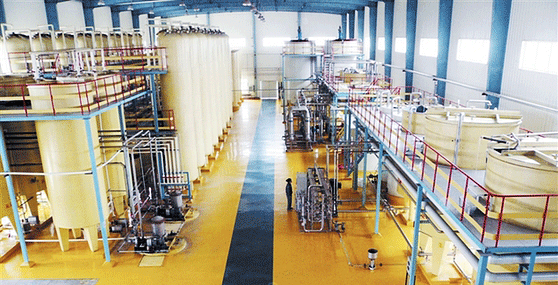 Linha de produção de goma xantana