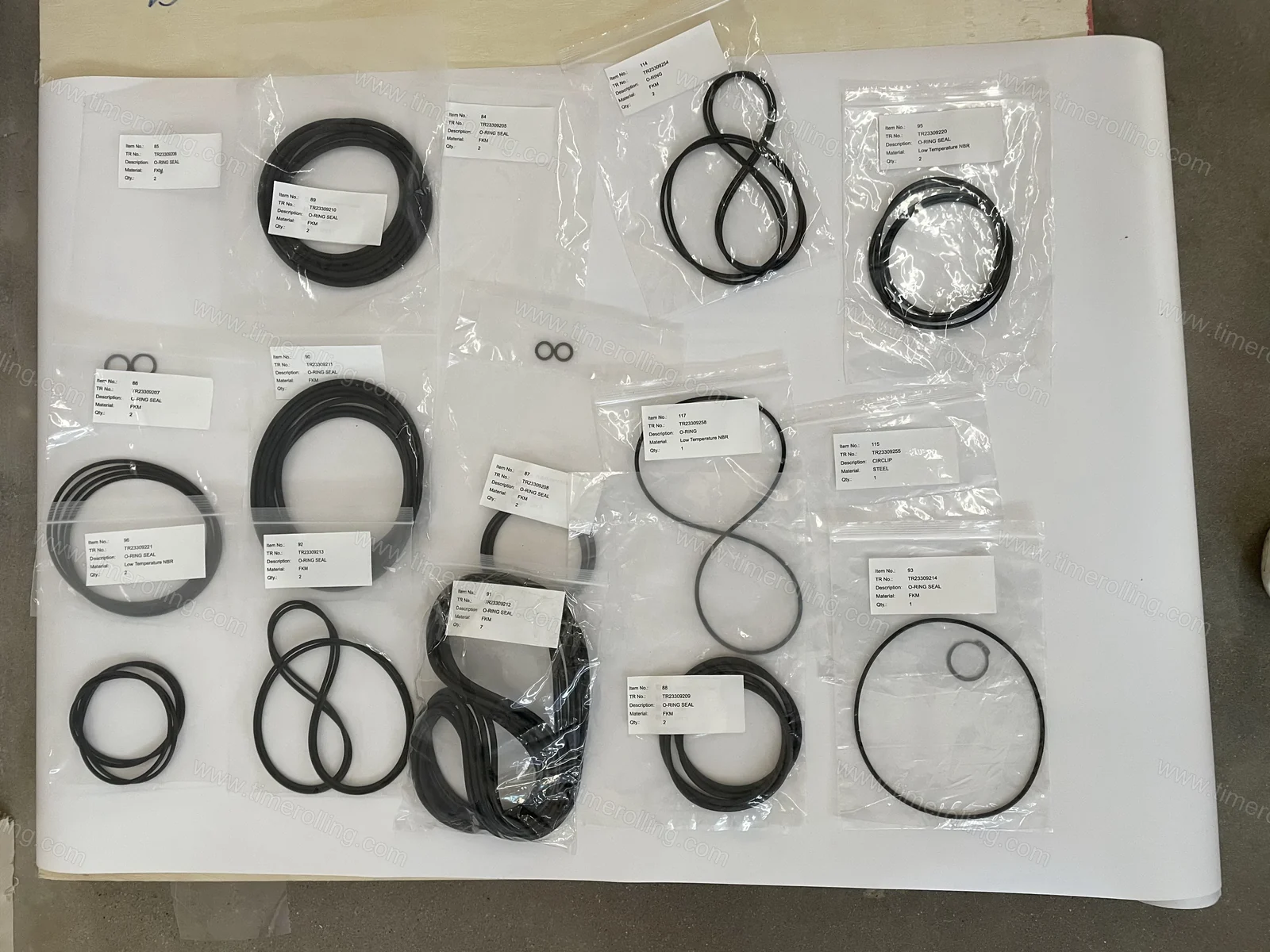 O-ring de substituição para BBTD, BBS e CD8 03