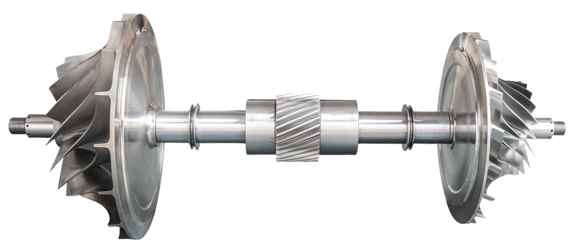 Rotor e impulsores de compressor industrial