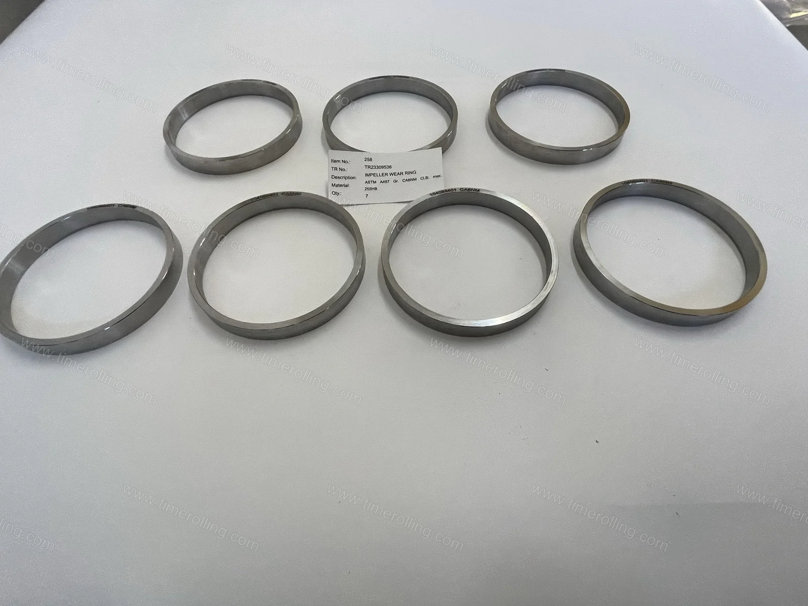 Anel de desgaste do impulsor SULZER GSG CP ASTM A487 CA6NM 12