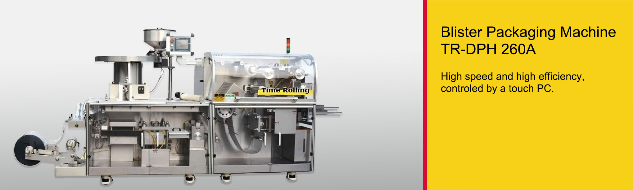 Máquina de embalagem em blister TR-DPH 260A — equipamento Time Rolling